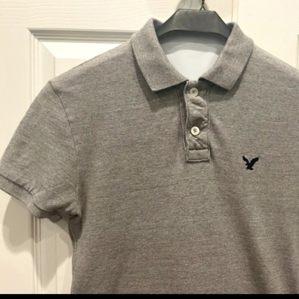 American Eagle Short Sleeve Polo, Mens, Teens